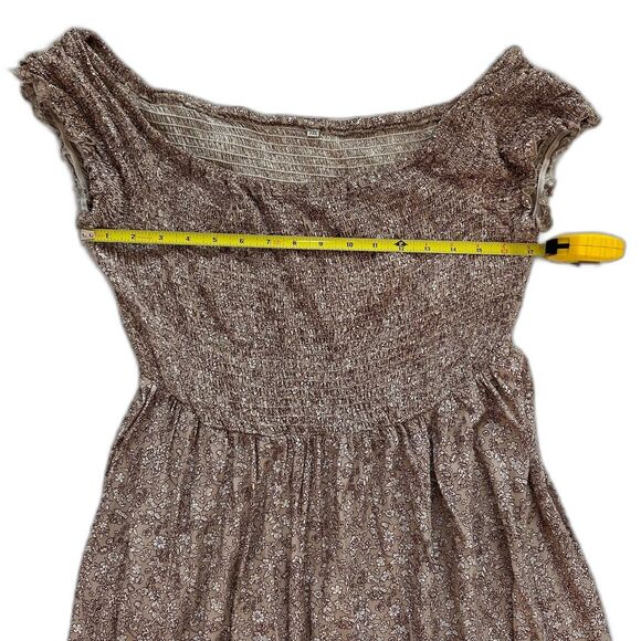 Floerns Women's Boho Floral Print Off Shoulder Split Long A Line Dress Size 3XL - Picture 3 of 14